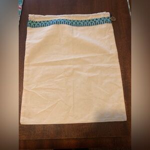 Tory Burch Dust Bag with Drawstring and Charm, Medium EUC